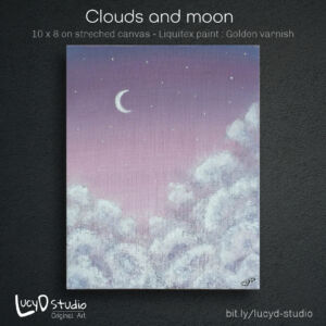 Clouds and Moon